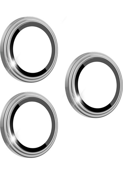 iPhone 17 Pro Uyumlu Wiwu LG-005 Falcon Anti Reflective Safir Kamera Lens Koruyucu Gümüş fiyatları