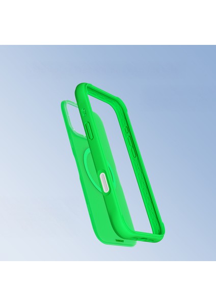 iPhone 16 Pro Uyumlu Kılıf M-Safe Şarj Özellikli Youngkit Macaroon Serisi Kapak Yeşil fırsatları