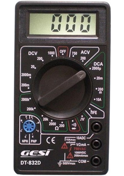 DT-832D Dijital Ölçü Aleti
