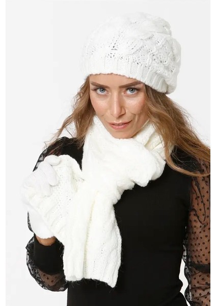 Kadın Atkı Bere Eldiven Set fiyatları