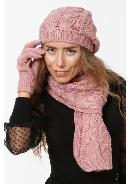 Kadın Atkı Bere Eldiven Set fiyatları