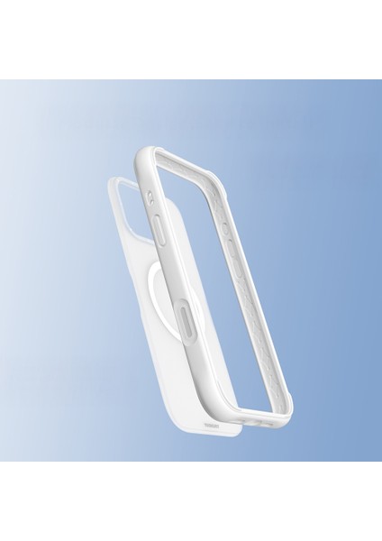 iPhone 16 Pro Max Uyumlu Kılıf M-Safe Şarj Özellikli Youngkit Macaroon Serisi Kapak Beyaz fırsatları