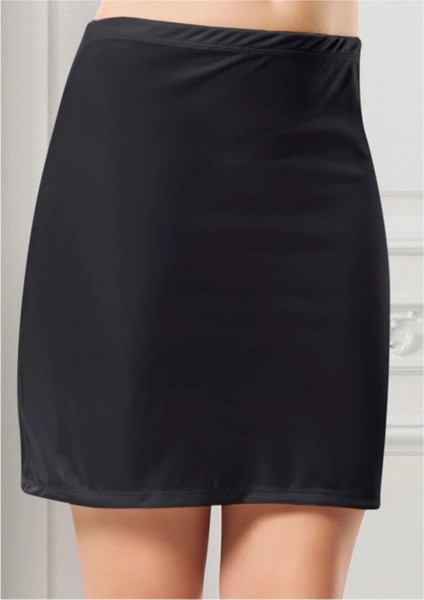 2900 Kadın Kısa Jupon Siyah
