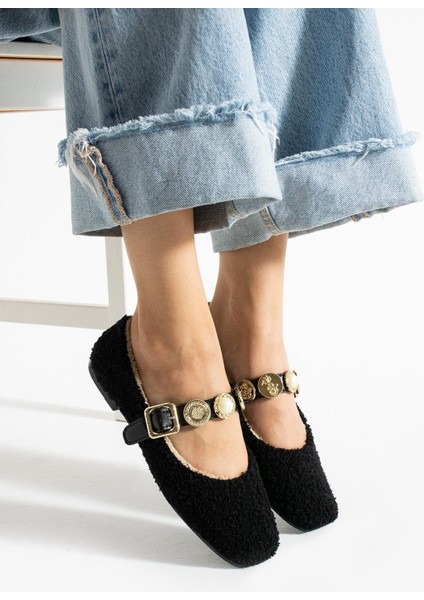 Kadın Kışlık Taşlı Tokalı Peluş Yünlü Ev Babet Çeyiz Bohça Pofuduk Ev Içi Dış Mekan Babet modelleri