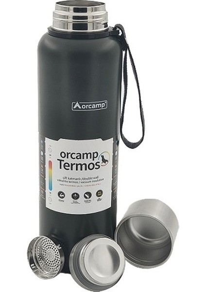 Çift Yalıtımlı Çelik Termos 1 LT