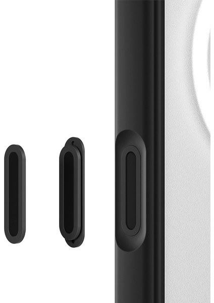 iPhone 16 Pro Uyumlu Kılıf M-Safe Şarj Özellikli Youngkit Macaroon Serisi Kapak Siyah fırsatları