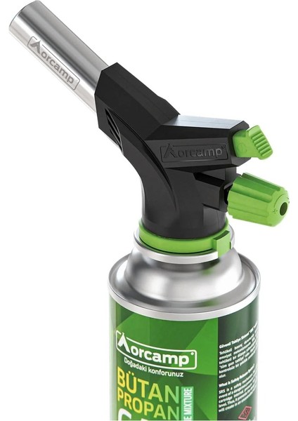 Kamp Ocağı Kendinden Çakmaklı Pürmüz Seti 227 gr Gaz Kartuşlu Taşınabilir Outdoor Kullanım
