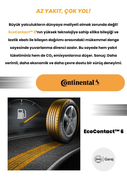 205/45R17 88H Xl Continental Ecocontact6 - 2024 Yaz indirimleri