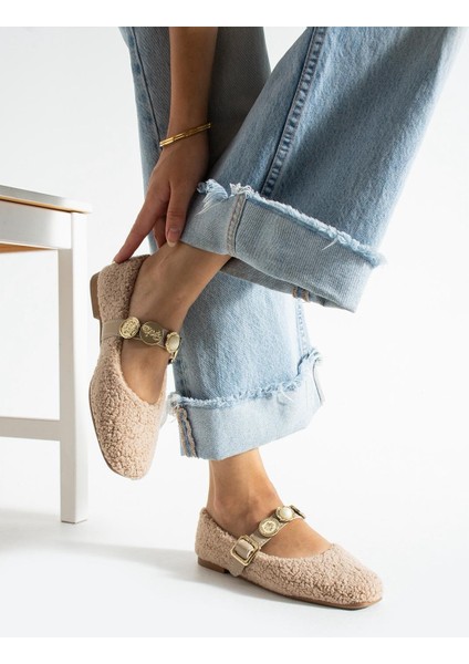 Kadın Kışlık Taşlı Tokalı Peluş Yünlü Ev Babet Çeyiz Bohça Pofuduk Ev Içi Dış Mekan Babet modelleri