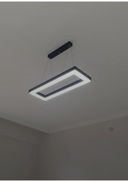Mesıta ( Siyah Kasa, Beyaz Işık ) Ledli Modern LED Avize, Salon, Mutfak, Oturma Yatak Odası, Sarkıt modelleri