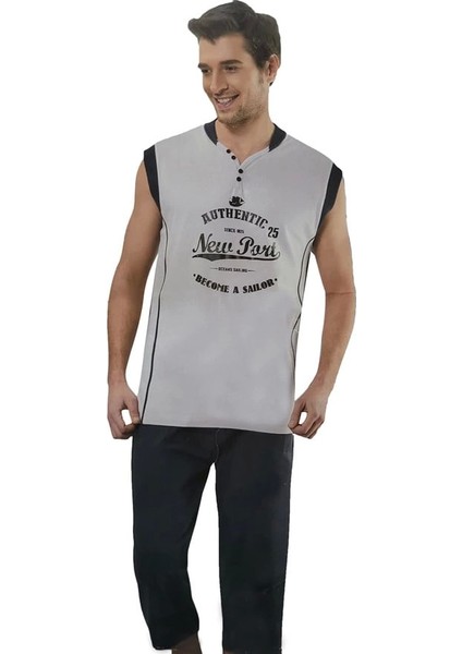 Erkek Kaprili Pijama Takımı 20009