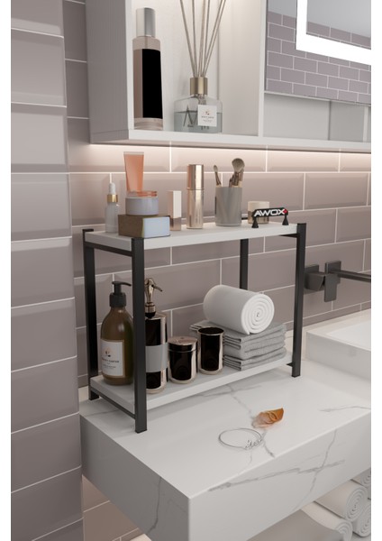 Porta 2 Raflı Tezgah Üstü Organizer Baharatlık Raf Çok Amaçlı Raf modelleri