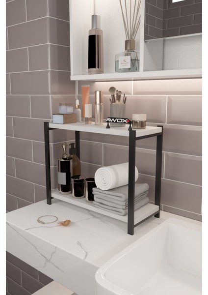 Porta 2 Raflı Tezgah Üstü Organizer Baharatlık Raf Çok Amaçlı Raf fırsatları