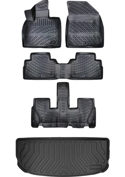 Suzuki Sx4 S-Cross Üst Bagaj 2013-2020 3D Araca Özel Paspas ve Bagaj Havuzu Set