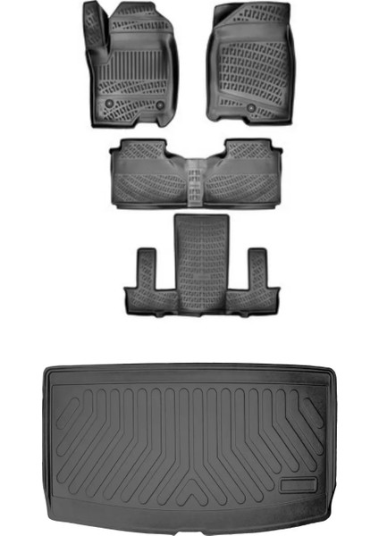 Honda Civic Sedan 2012 - 2016 3D Araca Özel Paspas ve Bagaj Havuzu Set