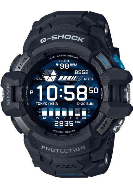G-Shock GSW-H1000 Siyah Renk Orijinal Silikon Saat Kordonu modelleri