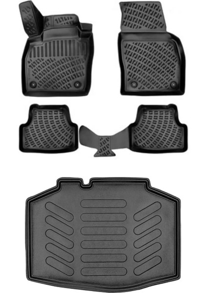 Citroen C4 2024 Sonrası Mhev (Üst) 3D Araca Özel Paspas ve Bagaj Havuzu Set