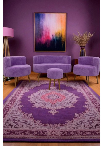 Summer Çay Seti Koltuk Takımı Puf Berjer Ofis Balkon Cafe Bahçe Salon Mobilyası