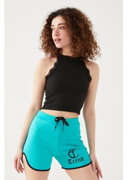 Baskılı Basic Şort