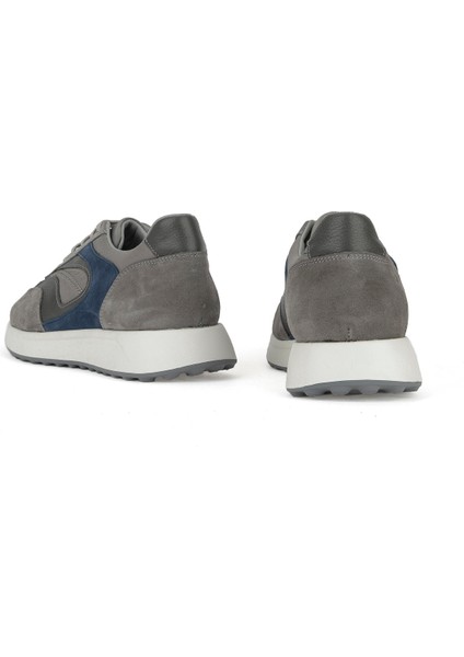 , Erkek Hakiki Deri Sneaker 1531026Z313 Gri