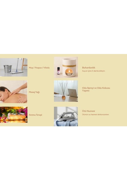 Okaliptus Esansiyel Koku Yağı Buhardanlık Yağı Difüzör Esansı Hobi Esans Ortam Oda Kokusu 5X10 ml