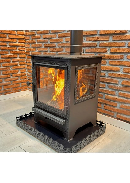 3 Camlı Uranüs Şömine