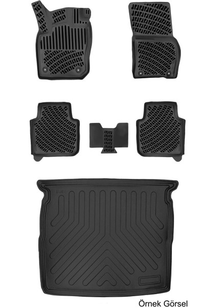 Opel Frontera Mhev (Hybrid)2025 Sonrası (Üst) 3D Araca Özel Paspas ve Bagaj Havuzu Set