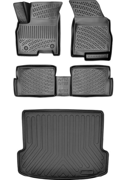 Dacia Logan Sedan 2004-2012 3D Araca Özel Paspas ve Bagaj Havuzu Set