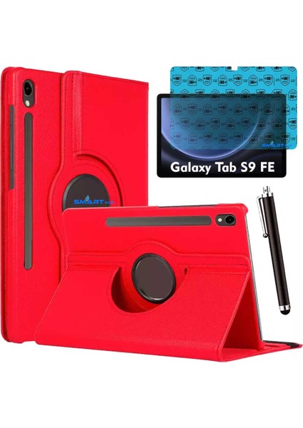 Samsung Galaxy Tab S9 Fe Uyumlu Tablet Kılıfı Ekran Koruyucu Kalem Set