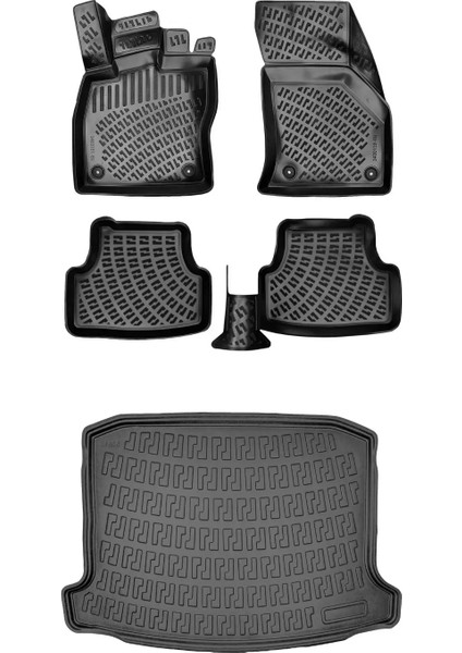 Kia Forte 2010-2013 Sedan 3D Araca Özel Paspas ve Bagaj Havuzu Set