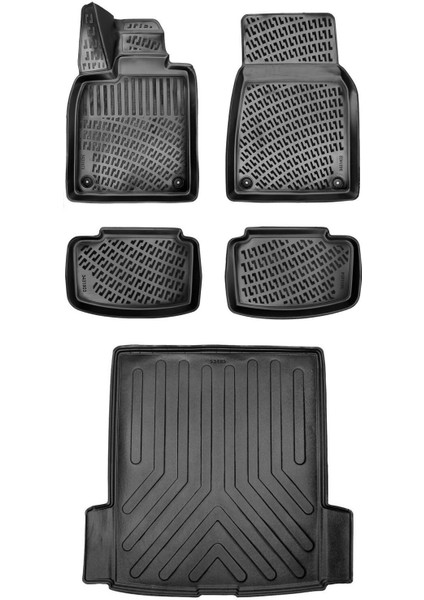 Audi E-Tron Gt 2022 Sonrası 3D Araca Özel Paspas ve Bagaj Havuzu Set