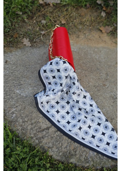 Pitikare Desenli Bandana Siyah