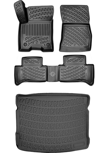 Mercedes Eqa 2021 Sonrası 3D Araca Özel Paspas ve Bagaj Havuzu Set