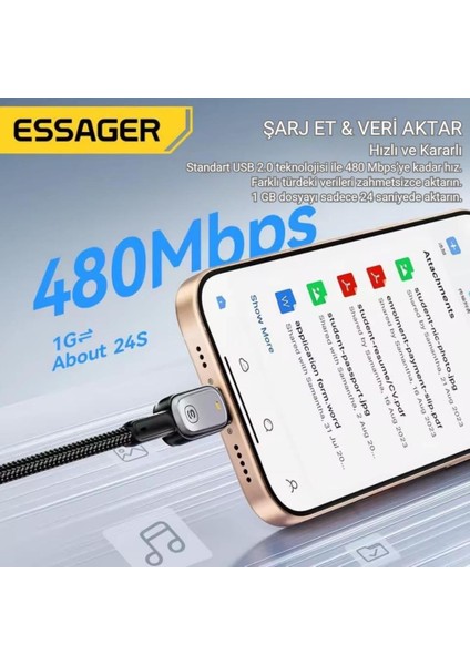 2 Metre E-Marker Çipli LED Işıklı 100W Usb-C To Usb-C Şarj Kablosu PD100W Type C Şarj Kablosu fiyatları