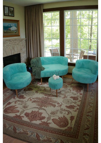 Summer Çay Seti Koltuk Takımı Puf Berjer Ofis Balkon Cafe Bahçe Salon Mobilyası fırsatları