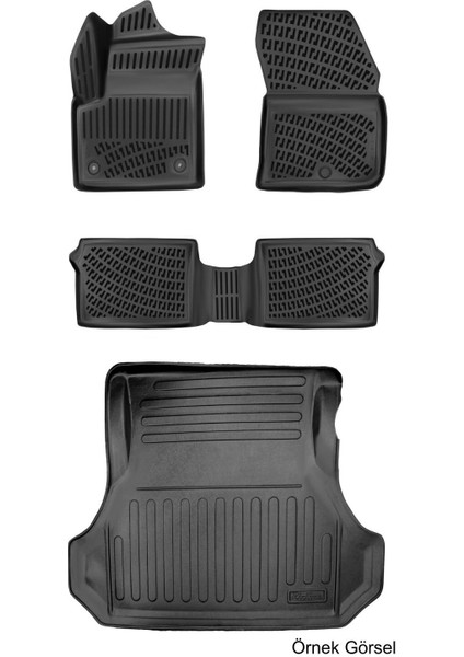 Dodge Charger Ld 2011 Sonrası 3D Araca Özel Paspas ve Bagaj Havuzu Set