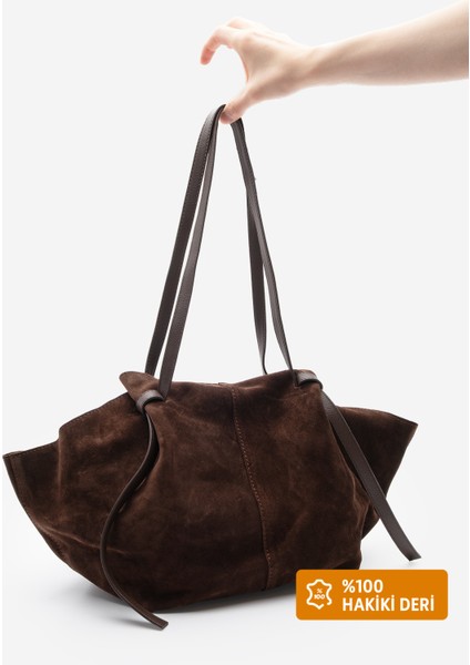 Kadın Hakiki Deri Shopper El ve Omuz Çantası Yorita