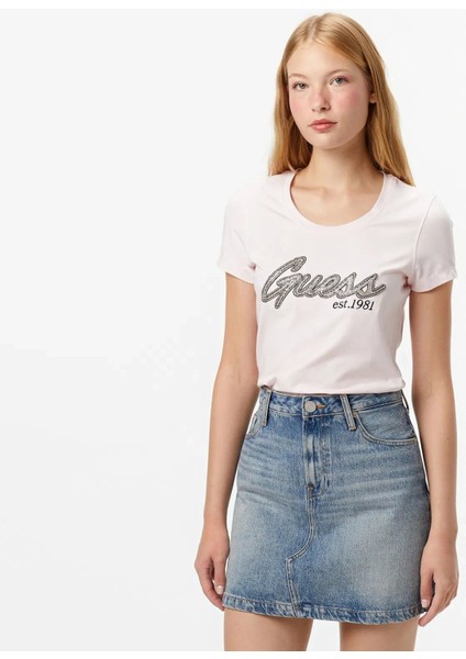 Hot Kadın Pembe Slim Fit T-Shirt W5YI16J1314-A60W modelleri