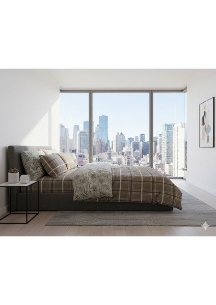 Safir Kahve Çift Kişilik Nevresim Takımı - 220X 240 fırsatları