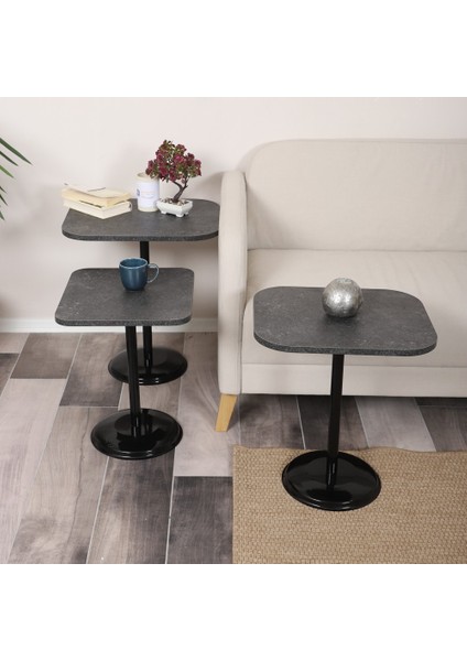 Vertino Zigon Sehpa Mdf Tabla Alt Mekanizma Demir Siyah Renk fırsatları