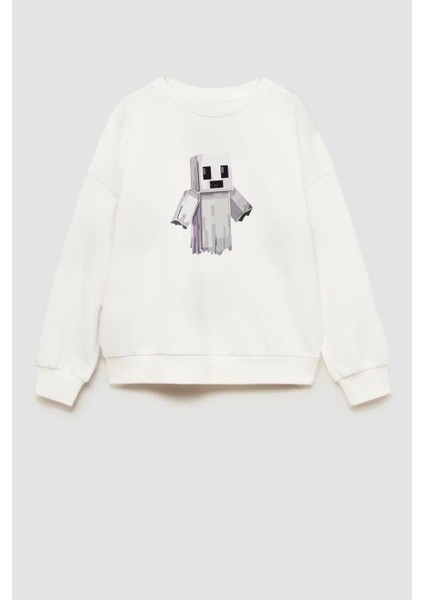 Erkek Çocuk Baskılı 3 Iplik Kumaş Pamuklu Sweatshirt