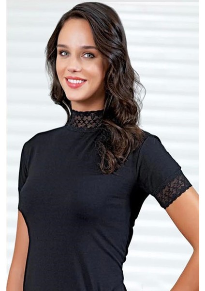 Şahinler Bayan Dantelli Yarım Kollu Atlet B629