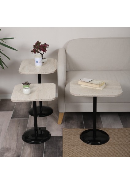 Vertino Zigon Sehpa Mdf Tabla Alt Mekanizma Demir Siyah Renk modelleri