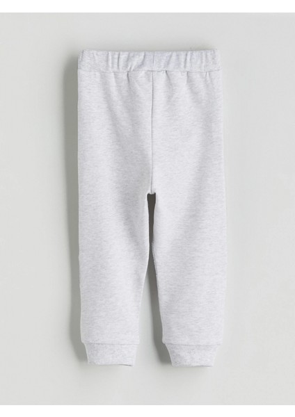 Lcw Baby Bej Bisiklet Yaka Çizgili Erkek Bebek Sweatshirt ve Eşofman Alt 2'li