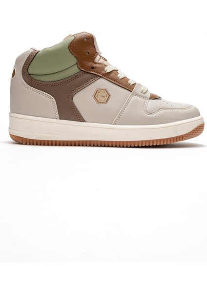 Bağlcıklı Kadın Spor Ayakkabı Bej Vizon Yeşil fiyatları