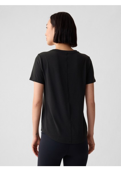 Kadın Siyah GapFit Breathe T-Shirt indirimleri
