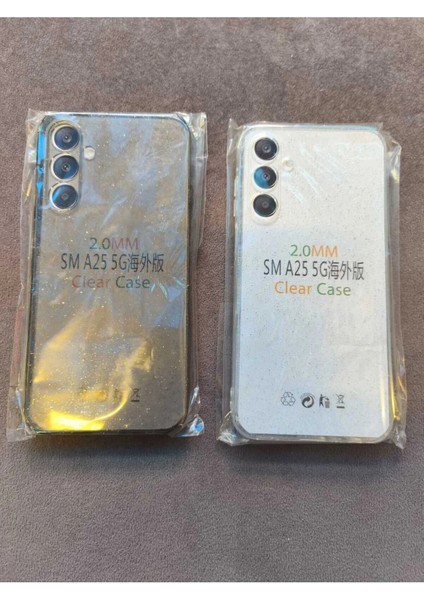 Samsung A25 5g Uyumlu Şeffaf Simli Silikon Kılıf fiyatları