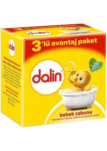 DALİN SABUN 3*100GR AVANTAJ PAKETİ fırsatları