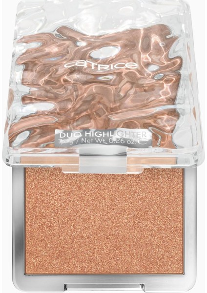Catrıce Under Water Secrets Duo Highlighter Altın Ton, Parlak, Vegan