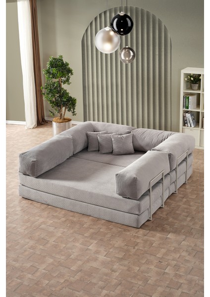 Legom Petek Aktivite Koltuğu Yatak Olabilen Çok Amaçlı Kanepe L Koltuk Gri modelleri